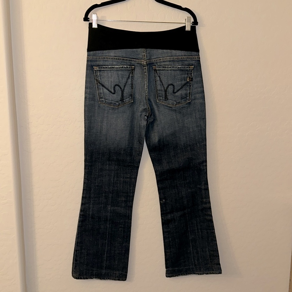 Citizens of Humanity Maternity Jeans style# 015-001 Bootcut size 31 medium wash. - Picture 5 of 16
